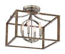  4013-280 - Country Estates - 4 Light Semi Flush