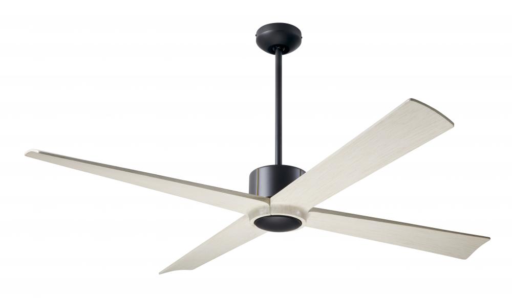 Nouveau DC Fan; Dark Bronze Finish w/ Brass; 56" Whitewash Blades; No Light