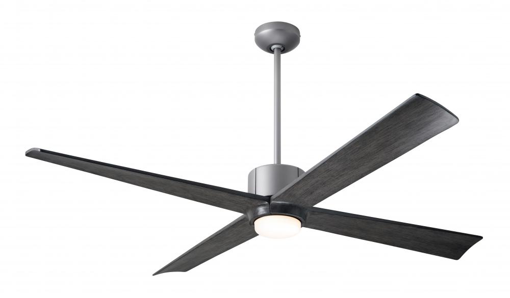 Nouveau DC Fan; Graphite Finish w/ Matte Black; 56" Ebony Blades; 17W LED