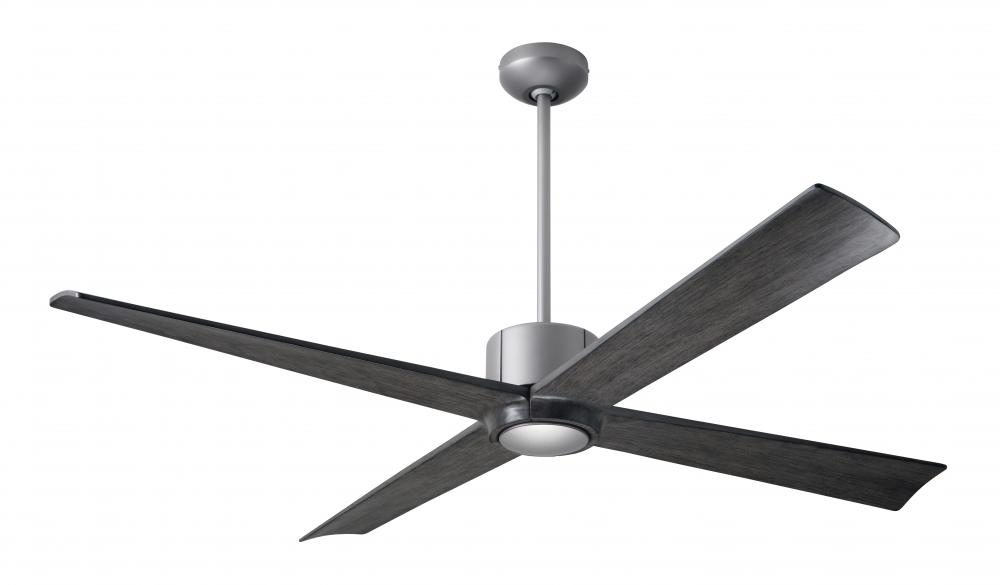 Nouveau DC Fan; Graphite Finish w/ Matte Black; 56" Ebony Blades; No Light; Remote Control