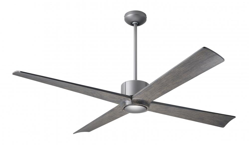 Nouveau DC Fan; Graphite Finish w/ Matte Black; 56" Graywash Blades; No Light