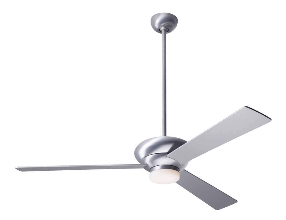 Altus Fan; Brushed Aluminum Finish; 52" Mahogany Blades; 17W LED; Wall Control with Remote Hands