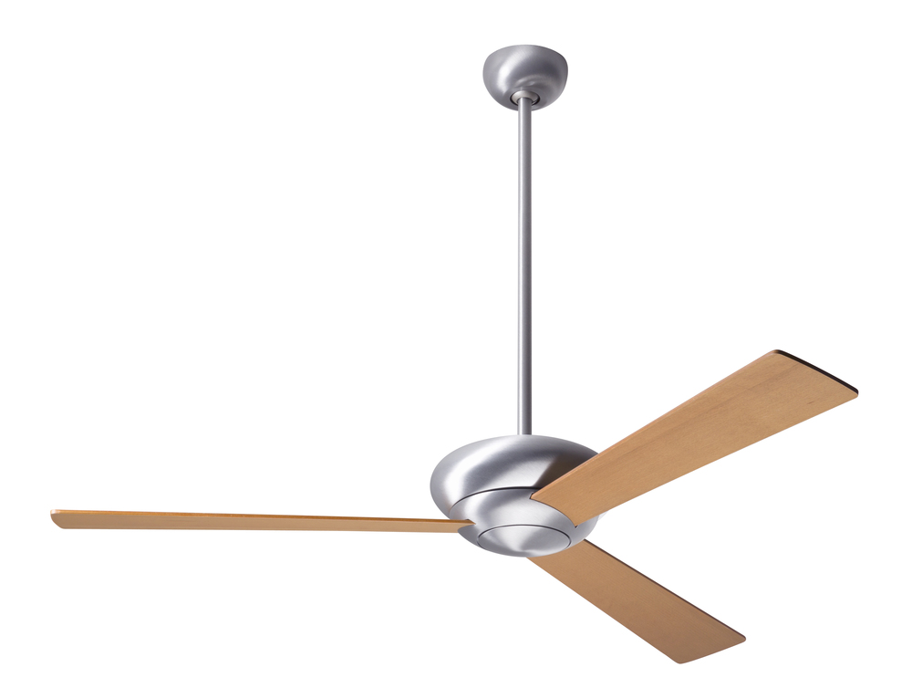 Altus Fan; Brushed Aluminum Finish; 42" Maple Blades; No Light; Fan Speed and Light Control (2-w