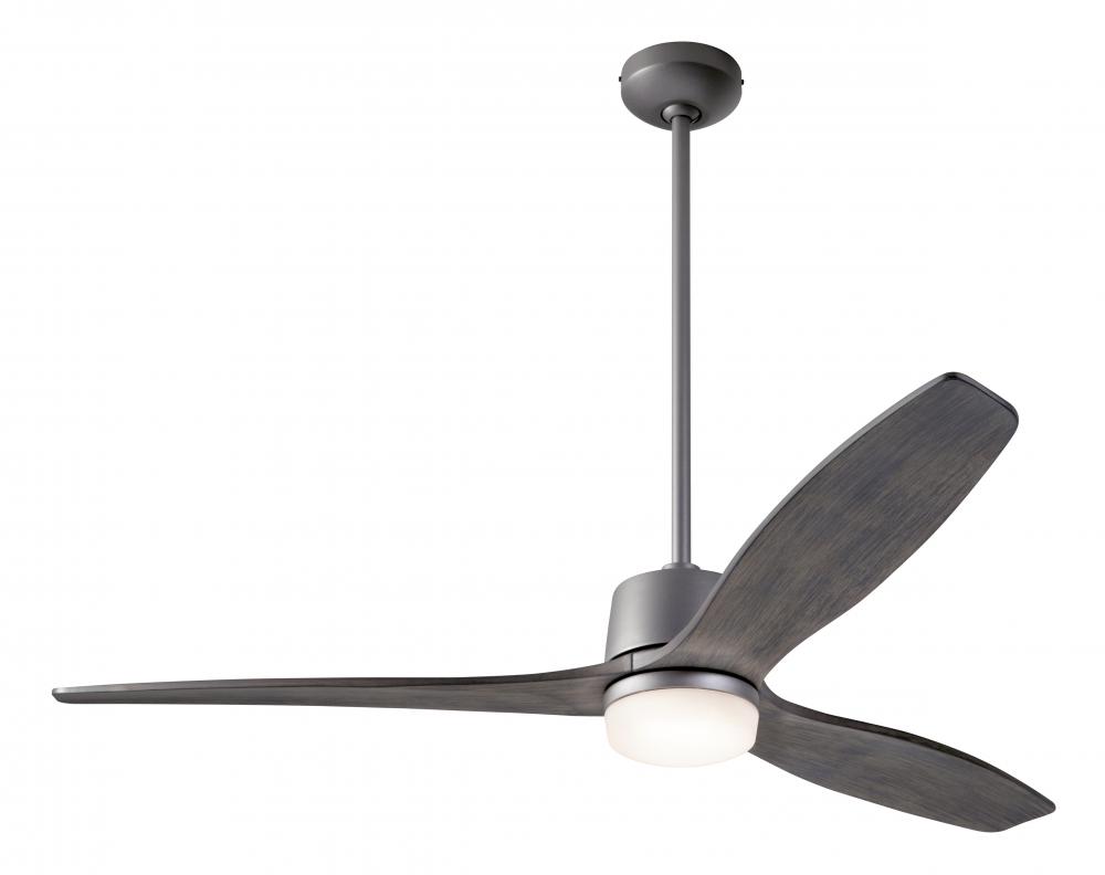 Arbor DC Fan; Graphite Finish; 54" Graywash Blades; 17W LED; Remote Control