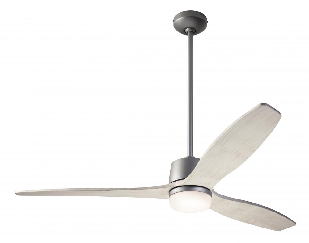 Arbor DC Fan; Graphite Finish; 54" Whitewash Blades; 17W LED; Wall/Remote Combo Control