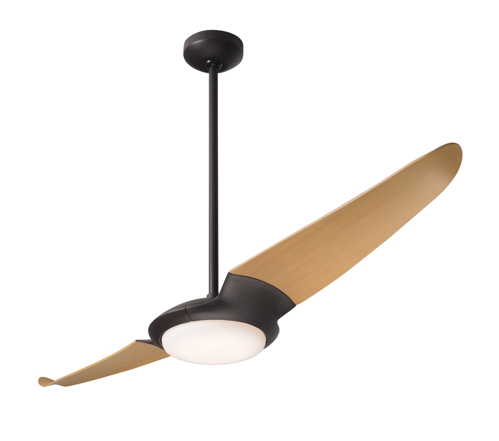 IC/Air (2 Blade ) Fan; Dark Bronze Finish; 56" Maple Blades; 20W LED; Wall Control