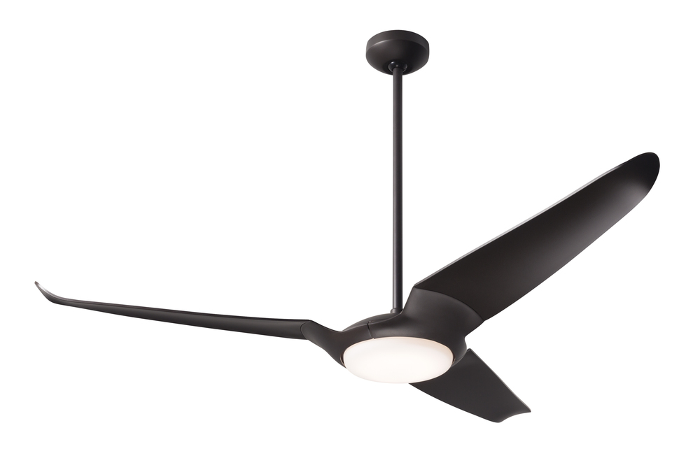 IC/Air (3 Blade ) Fan; Dark Bronze Finish; 56" Dark Blades; 20W LED; Wall/Remote Combo Control