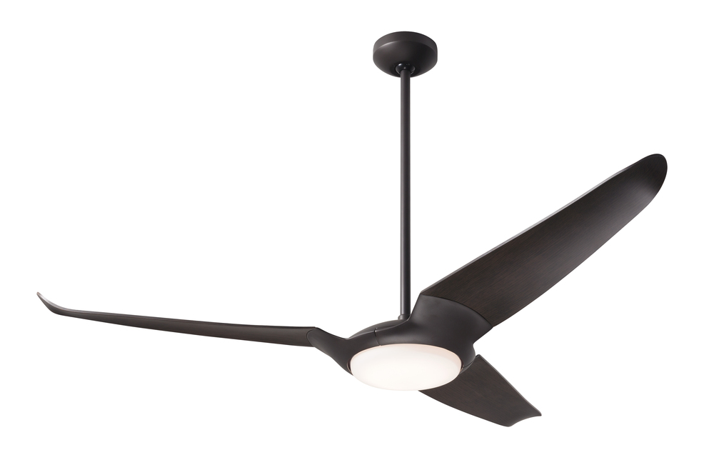 IC/Air (3 Blade ) Fan; Dark Bronze Finish; 56" Ebony Blades; 20W LED; Wall Control