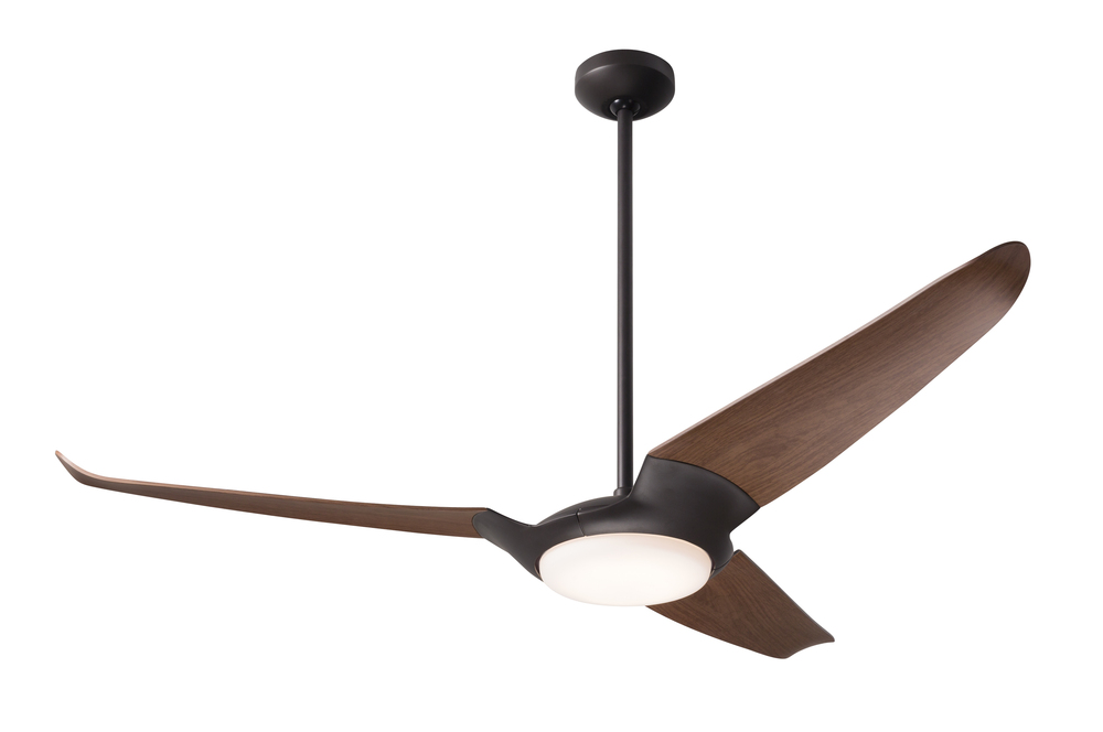 IC/Air (3 Blade ) Fan; Dark Bronze Finish; 56" Mahogany Blades; 20W LED; Wall Control