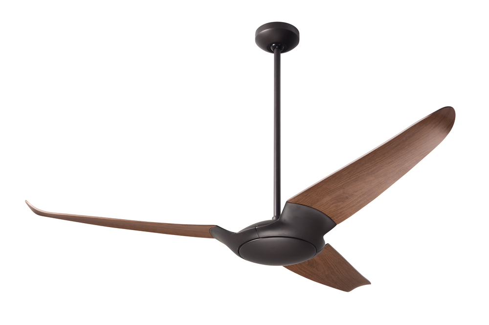 IC/Air (3 Blade ) Fan; Dark Bronze Finish; 56" Mahogany Blades; No Light; Remote Control