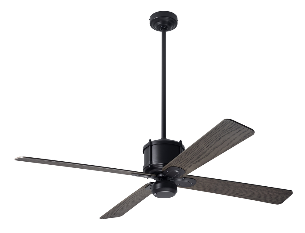 Industry DC Fan; Dark Bronze Finish; 50" Graywash Blades; No Light; Wall/Remote Combo Control