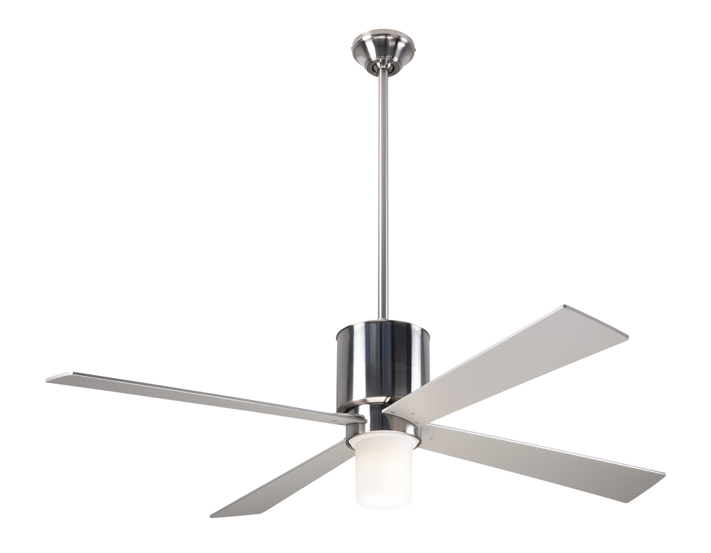 Lapa Fan; Bright Nickel Finish; 50" Nickel Blades; 17W LED; Handheld Remote Control (2-wire)