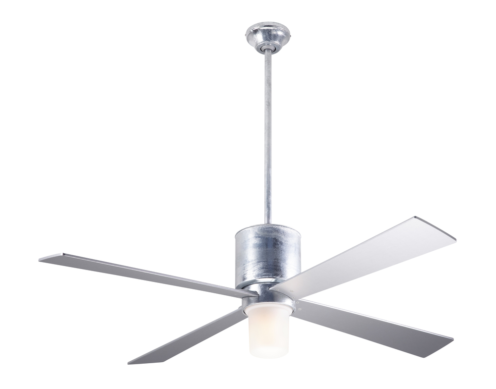 Lapa Fan; Galvanized Finish; 50" Silver Blades; 17W LED; Handheld Remote Control (2-wire)