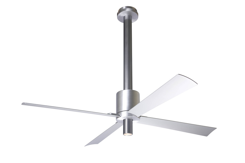 Pensi DC Fan; Gloss White Finish; 52" Aluminum Blades; 7W LED; Wall Control