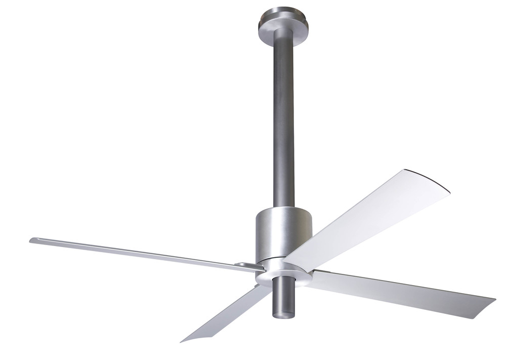 Pensi DC Fan; Aluminum/Anthracite Finish; 52" White Blades; No Light; Wall Control