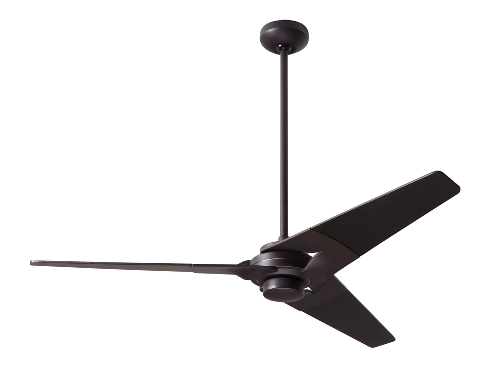 Torsion Fan; Dark Bronze Finish; 52" Nickel Blades; No Light; Handheld Remote Control (2-wire)