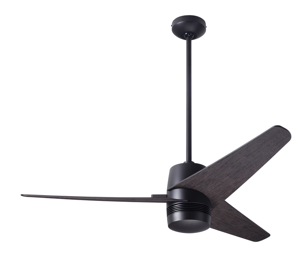 Velo DC Fan; Dark Bronze Finish; 48" Ebony Blades; No Light; Handheld Remote Control