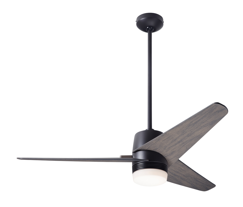 Velo DC Fan; Dark Bronze Finish; 48" Graywash Blades; 17W LED; Handheld Remote Control