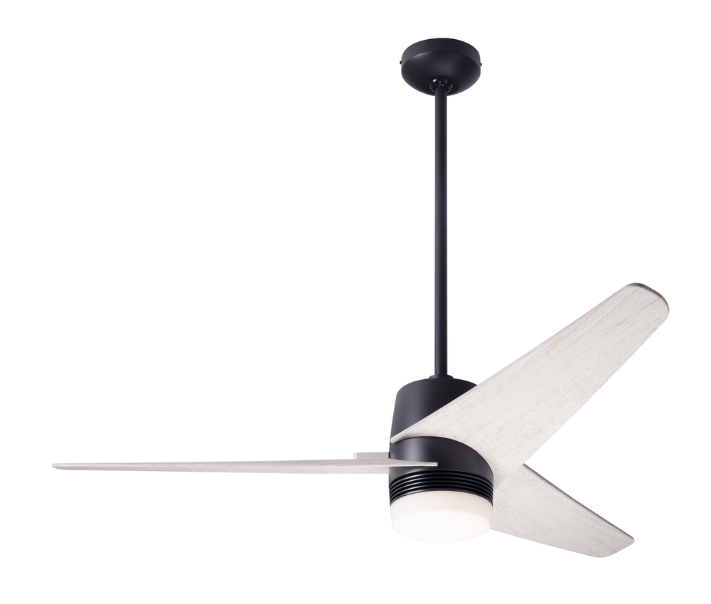 Velo DC Fan; Dark Bronze Finish; 48" Whitewash Blades; 17W LED; Wall Control