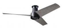 Modern Fan Co. AMB-FM-MB-56-GY-NL-WC - Ambit Flush DC Fan- Matte Black Finish; 56" Graywash Blades; No Light; Wall Control