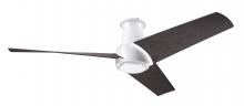 Modern Fan Co. AMB-FM-MW-56-EB-NL-RC - Ambit Flush DC Fan- Matte White Finish; 56" Ebony Blades; No Light; Remote Control