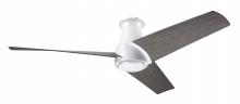 Modern Fan Co. AMB-FM-MW-56-GY-NL-RC - Ambit Flush DC Fan- Matte White Finish; 56" Graywash Blades; No Light; Remote Control