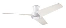 Modern Fan Co. AMB-FM-MW-56-WW-NL-RC - Ambit Flush DC Fan- Matte White Finish; 56" Whitewash Blades; No Light; Remote Control