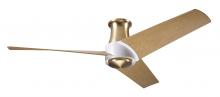 Modern Fan Co. AMB-FM-SBMW-56-MP-NL-CC - Ambit Flush DC Fan- Satin Brass/Matte White Finish; 56" Maple Blades; No Light