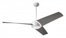 Modern Fan Co. AMB-MW-56-GY-NL-RC - Ambit DC Fan- Matte White Finish; 56" Graywash Blades; No Light; Remote Control