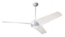 Modern Fan Co. AMB-MW-56-WW-NL-WC - Ambit DC Fan- Matte White Finish; 56" Whitewash Blades; No Light; Wall Control