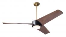 Modern Fan Co. AMB-SBMB-56-MG-870-RC - Ambit DC Fan- Satin Brass/Matte Black Finish; 56" Mahogany Blades; 17W LED (Satin Brass Trim)