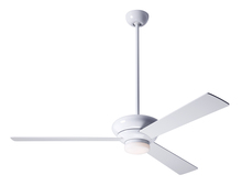 Modern Fan Co. ALT-GW-52-BK-271-004 - Altus Fan; Gloss White Finish; 52" Black Blades; 17W LED; Fan Speed and Light Control (2-wire)