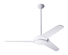 Modern Fan Co. FLO-GW-52-WH-NL-004 - Flow Fan; Gloss White Finish; 52" White Blades; No Light; Fan Speed and Light Control (2-wire)