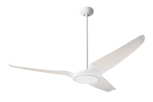 Modern Fan Co. IC3-GW-56-WW-NL-CC - IC/Air (3 Blade ) Fan; Gloss White Finish; 56" Whitewash Blades; No Light; Wall/Remote Combo Con