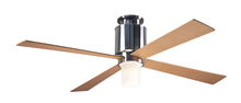 Modern Fan Co. LAP-FM-BN-50-MP-552-003 - Lapa Flush Fan; Bright Nickel Finish; 50" Maple Blades; 17W LED; Handheld Remote Control (2-wire