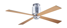 Modern Fan Co. LAP-FM-GV-50-MP-NL-003 - Lapa Flush Fan; Galvanized Finish; 50" Maple Blades; No Light; Handheld Remote Control (2-wire)