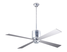 Modern Fan Co. LAP-GV-50-NK-NL-003 - Lapa Fan; Galvanized Finish; 50" Nickel Blades; No Light; Handheld Remote Control (2-wire)