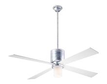 Modern Fan Co. LAP-GV-50-WH-552-004 - Lapa Fan; Galvanized Finish; 50" White Blades; 17W LED; Fan Speed and Light Control (2-wire)