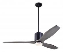 Modern Fan Co. LLX-DBBK-54-GY-271-CC - LeatherLuxe DC Fan; Dark Bronze Finish with Black Leather; 54" Graywash Blades; 17W LED; Wall/Re