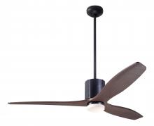 Modern Fan Co. LLX-DBBK-54-MG-271-CC - LeatherLuxe DC Fan; Dark Bronze Finish with Black Leather; 54" Mahogany Blades; 17W LED; Wall/Re