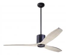 Modern Fan Co. LLX-DBBK-54-WW-NL-RC - LeatherLuxe DC Fan; Dark Bronze Finish with Black Leather; 54" Whitewash Blades; No Light; Remot