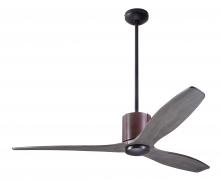 Modern Fan Co. LLX-DBCH-54-GY-NL-CC - LeatherLuxe DC Fan; Dark Bronze Finish with Chocolate Leather; 54" Graywash Blades; No Light; Wa