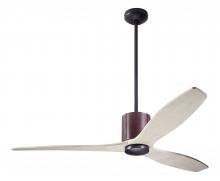 Modern Fan Co. LLX-DBCH-54-WW-NL-CC - LeatherLuxe DC Fan; Dark Bronze Finish with Chocolate Leather; 54" Whitewash Blades; No Light; W