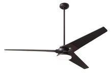 Modern Fan Co. TOR-DB-62-GY-272-005 - Torsion Fan; Dark Bronze Finish; 62" Graywash Blades; 20W LED; Wall Control with Remote Handset