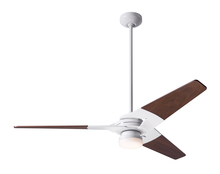 Modern Fan Co. TOR-GW-52-MG-271-005 - Torsion Fan; Gloss White Finish; 52" Mahogany Blades; 17W LED; Wall Control with Remote Handset