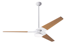 Modern Fan Co. TOR-GW-62-MP-272-003 - Torsion Fan; Gloss White Finish; 62" Maple Blades; 20W LED; Handheld Remote Control (2-wire)