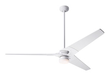 Modern Fan Co. TOR-GW-62-WW-271-004 - Torsion Fan; Gloss White Finish; 62" Whitewash Blades; 17W LED; Fan Speed and Light Control (2-w