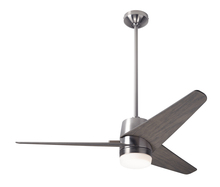 Modern Fan Co. VEL-BN-48-GY-853-CC - Velo DC Fan; Bright Nickel Finish; 48" Graywash Blades; 17W LED; Wall/Remote Combo Control