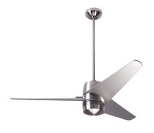 Modern Fan Co. VEL-BN-48-WH-NL-CC - Velo DC Fan; Bright Nickel Finish; 48" White Blades; No Light; Wall/Remote Combo Control