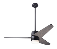 Modern Fan Co. VEL-DB-48-GY-853-RC - Velo DC Fan; Dark Bronze Finish; 48" Graywash Blades; 17W LED; Handheld Remote Control